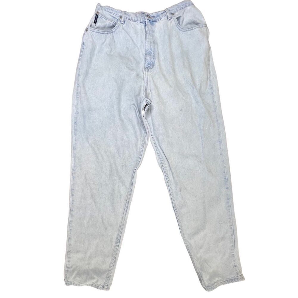 Faded Glory Relaxed Fit High Rise Light Wash Blue Jeans‎ sz 18